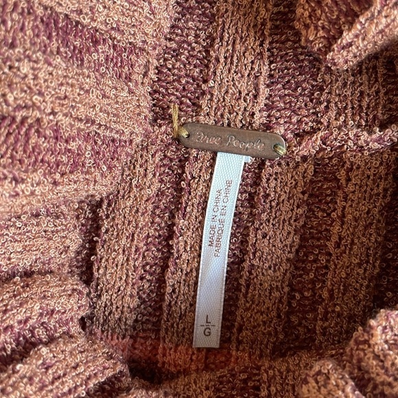 Free People Edith Striped Brown Sleeveless Sweater Vest - Picture 10 of 11